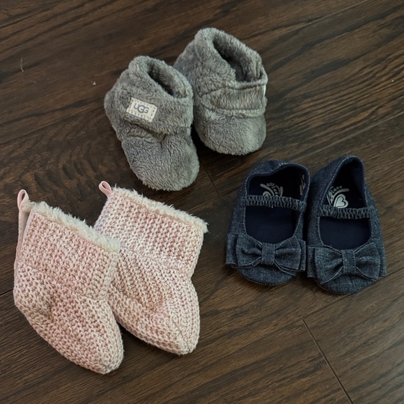 UGG Other - UGG Gray, Pink, and Navy Baby Footwear Collection